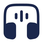 Headphones Square Sound SVG Icon